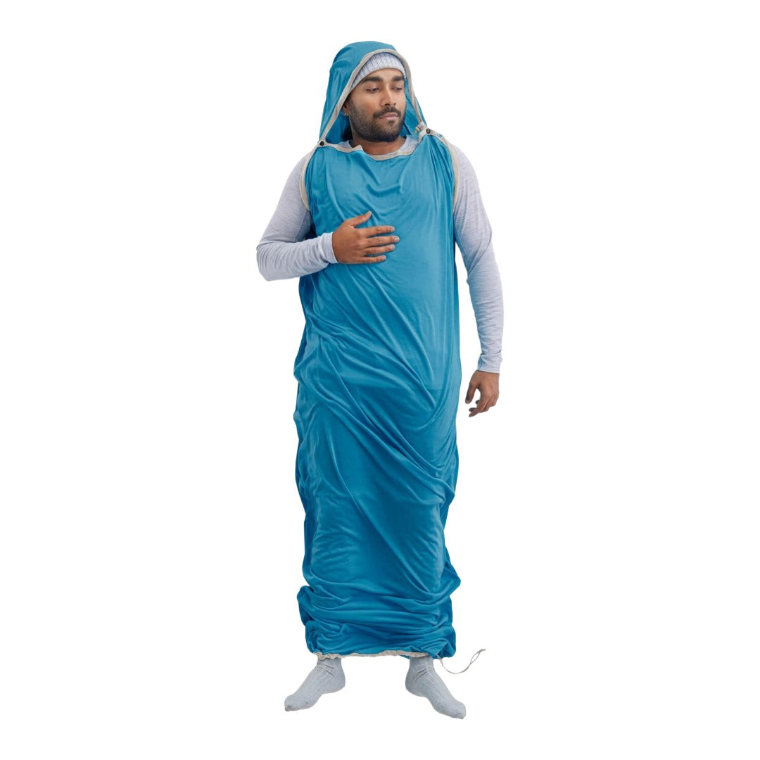 Breeze Lightweight Sleeping Bag Liner (Insect Shield)-Sleeping Bag Liners-Sea to Summit-Turkish Tile-Mountain Sports