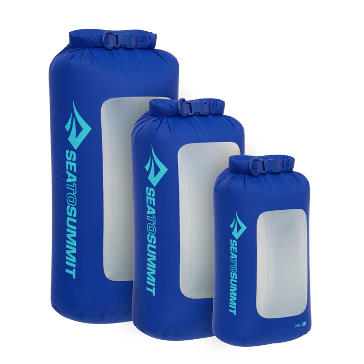 Lightweight Dry Bag (View)-Dry Bags-Sea to Summit-Surf Blue-Mountain Sports