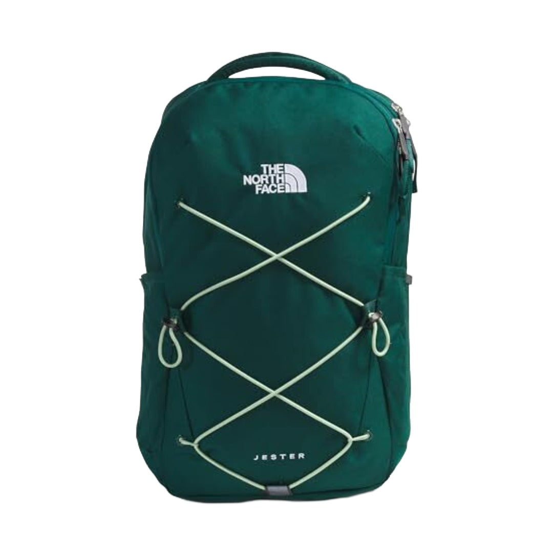 black and mint green north face backpacks for women jester The North Face Women's Jester Backpack, Hunter Green/Misty Sage