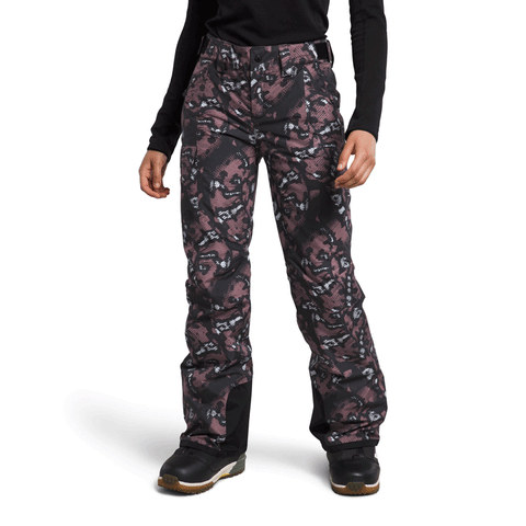 Womens Freedom Insulated Pant (Previous Season)-Snow & Ski Pants-The North Face-Fawn Grey Snake Charmer Print-Mountain Sports