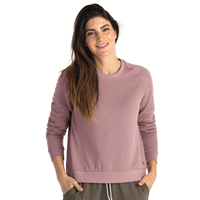Women's Bamboo Lightweight Fleece Crew, image 3