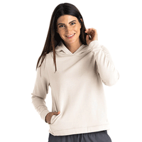 Women's Bamboo Lightweight Fleece Cropped Hoodie, image 3
