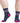 Womens Multi Stripe Cushioned Micro Crew Socks