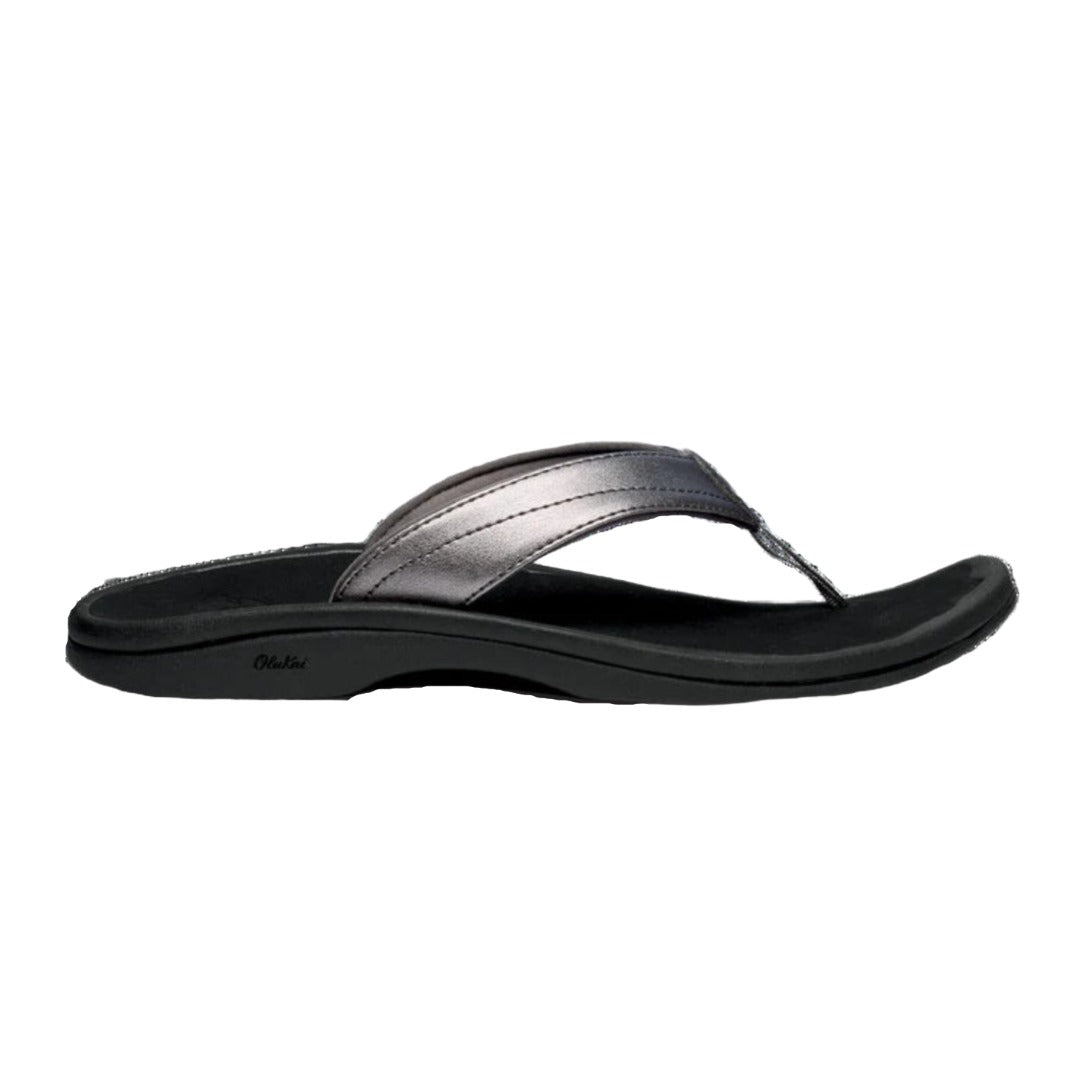 Womens 'Ohana Sandal-Sandals-Olukai-Pewter/Black-Mountain Sports