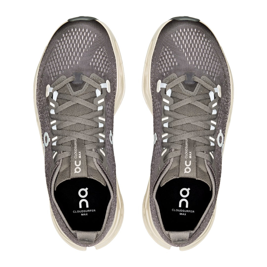 Womens Cloudsurfer Max-Road Running Shoes-ON-Ivory/Salmon-Mountain Sports