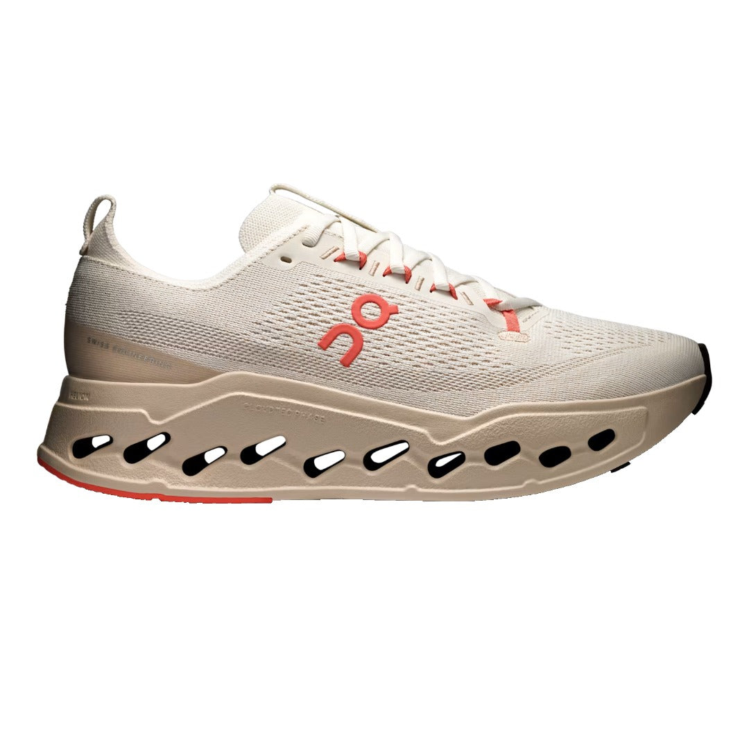 Mens Cloudsurfer Max-Road Running Shoes-ON-Ivory/Salmon-Mountain Sports