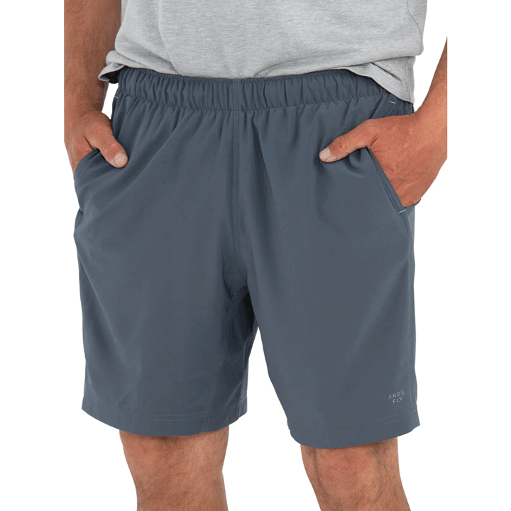 Men's Breeze 6" Short-Shorts-Free Fly-Blue Dusk II-Mountain Sports