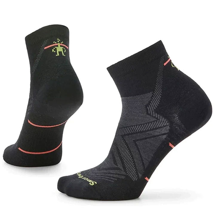 Run Zero Cushion Ankle Socks Womens-Socks & Underwear-Smartwool-Black-Mountain Sports