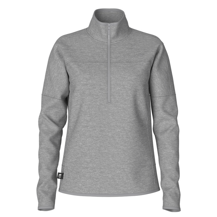Womens Front Range Fleece ½ Zip-Jackets-The North Face-TNF MD Grey Heather-Mountain Sports