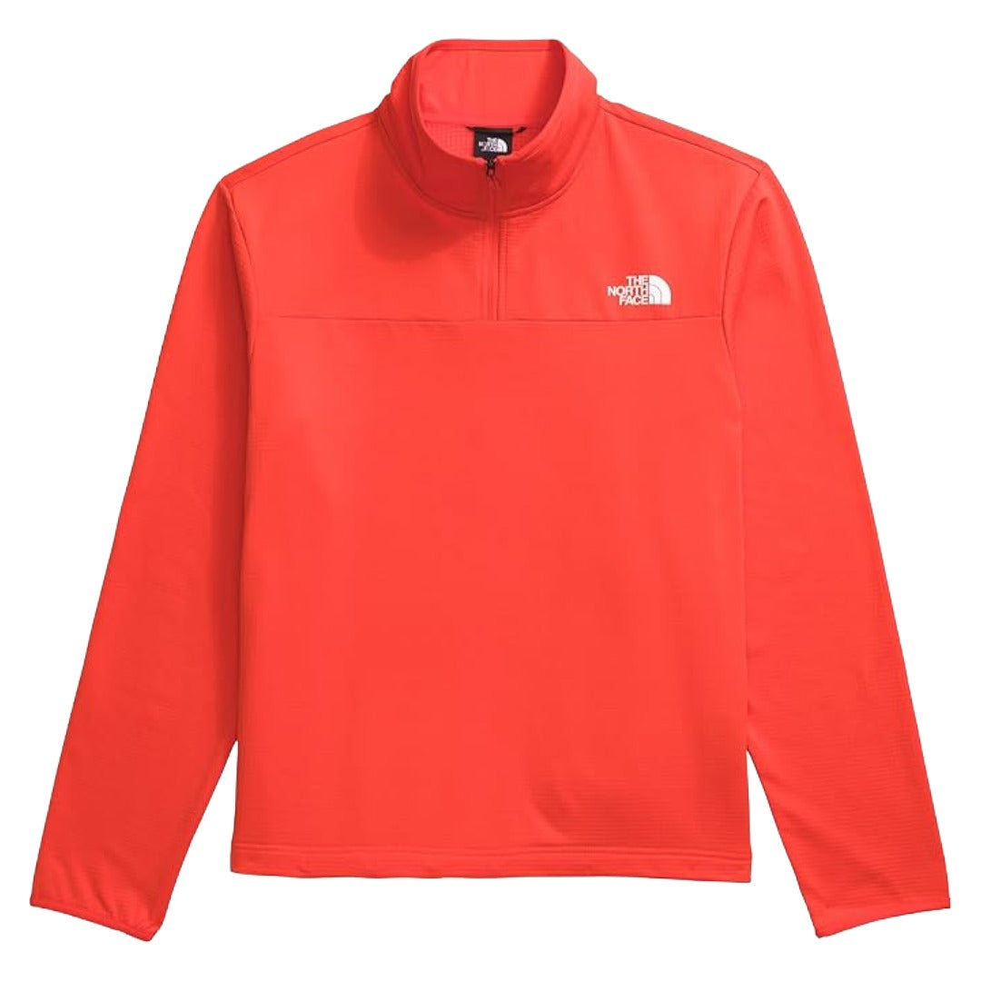 Mens Cedar Trail Grid Fleece 1/4 Zip-Pullovers-The North Face-Smoked Pearl-Mountain Sports