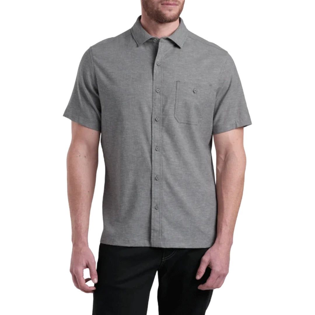 Mens Getaway Short Sleeve Shirt-Shirts-Kuhl-Summit Gray-Mountain Sports