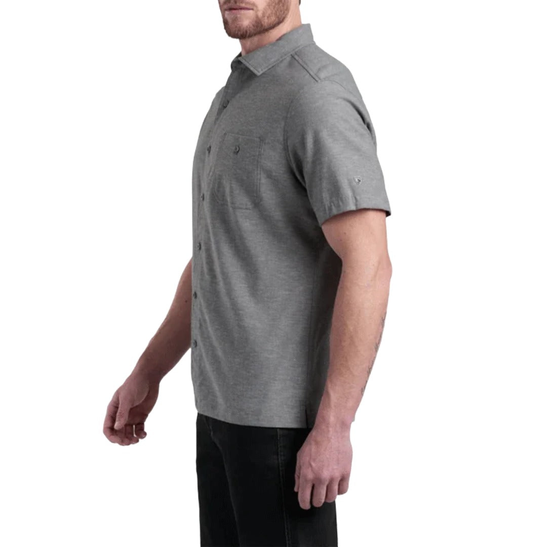 Mens Getaway Short Sleeve Shirt-Shirts-Kuhl-Summit Gray-Mountain Sports