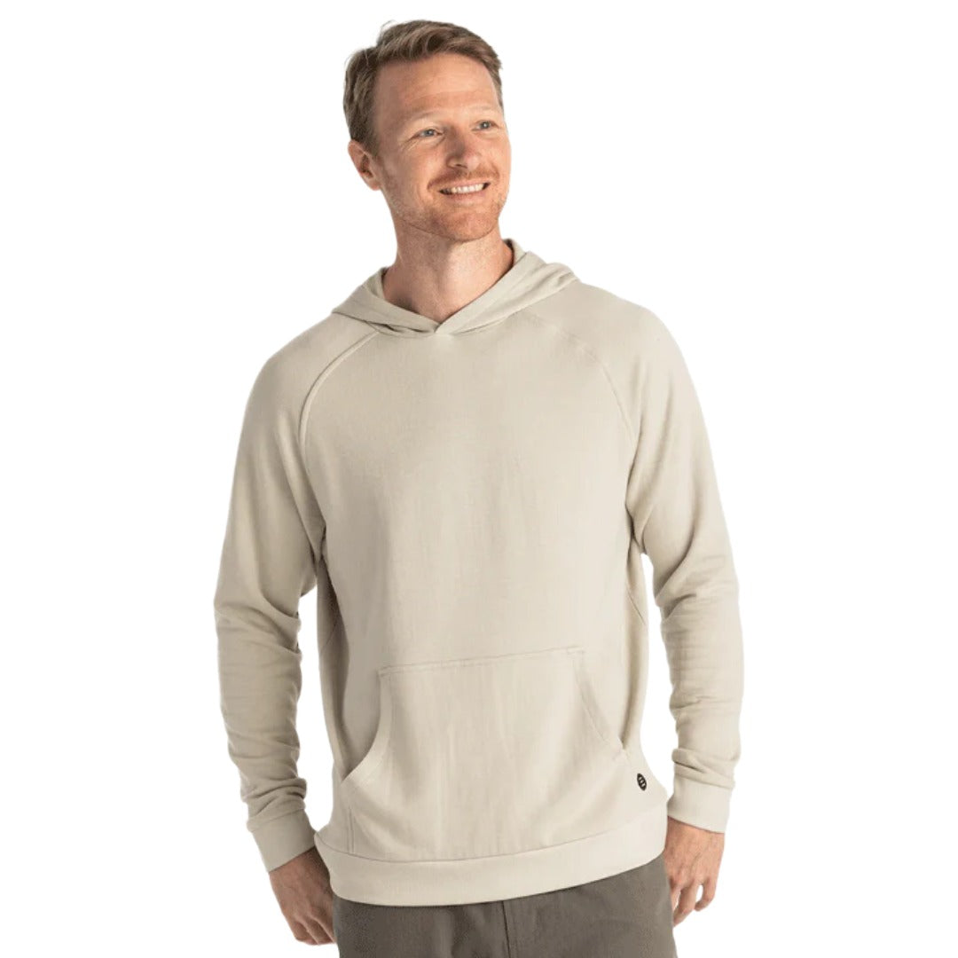 Mens Bamboo Lightweight Fleece Hoodie-Sweatshirts & Hoodies-Free Fly-Sandstone-Mountain Sports