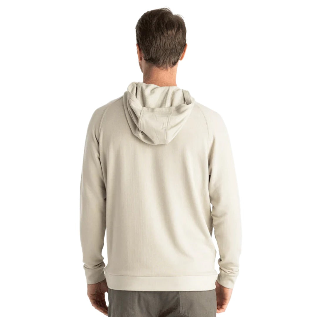 Mens Bamboo Lightweight Fleece Hoodie-Sweatshirts & Hoodies-Free Fly-Sandstone-Mountain Sports