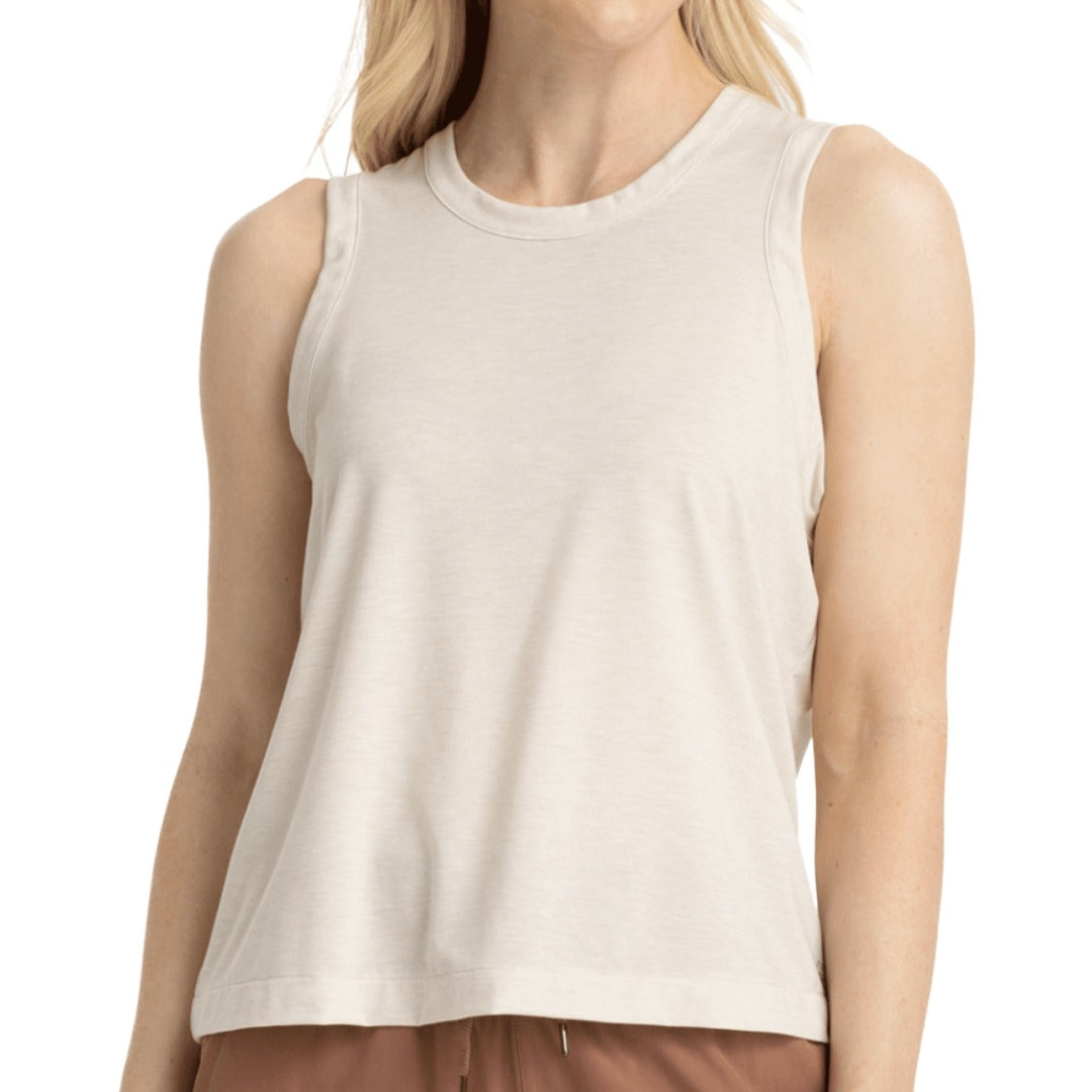 Womens Elevate Lightweight Tank-Tank Tops-Free Fly-Heather Birch-Mountain Sports