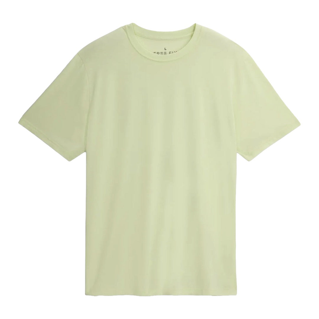 Men's Elevate Lightweight Tee-Short Sleeve Shirts-Free Fly-Lime-Mountain Sports
