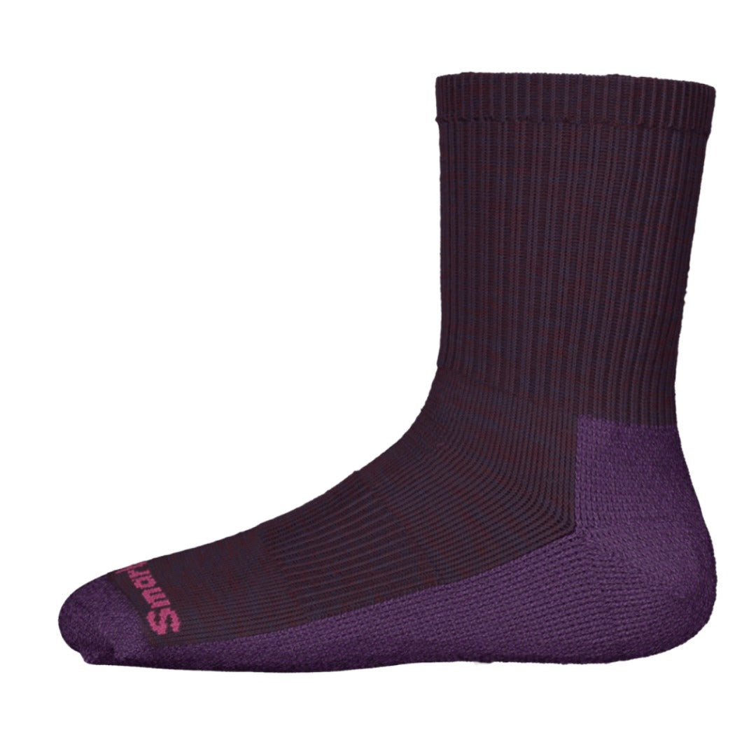 Kids Hike Light Cushion Crew Socks-Socks & Underwear-Smartwool-Purple Iris-Mountain Sports