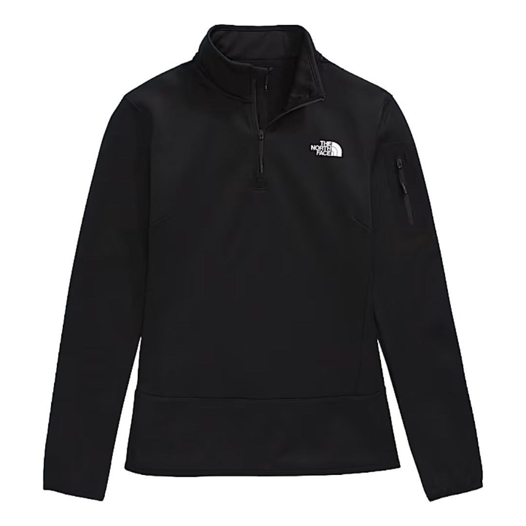 Womens Mistyescape 1/4 Zip Fleece-Pullovers-The North Face-TNF Black/TNF Black-Mountain Sports