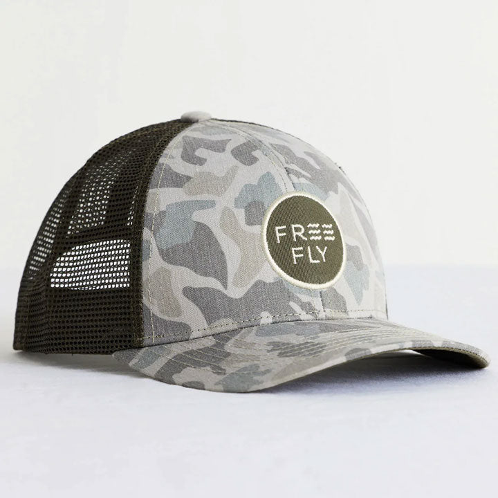 Free Fly Camo Trucker Hat