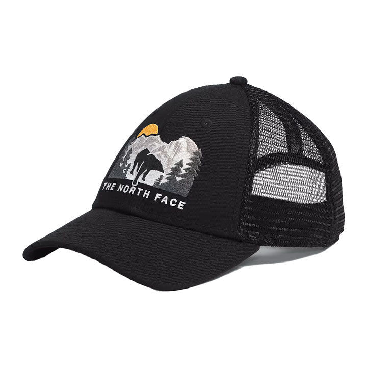 Unisex Embroidered Mudder Trucker-Hats-The North Face-TNF Black/TNF Black/Bear Graphic-Mountain Sports