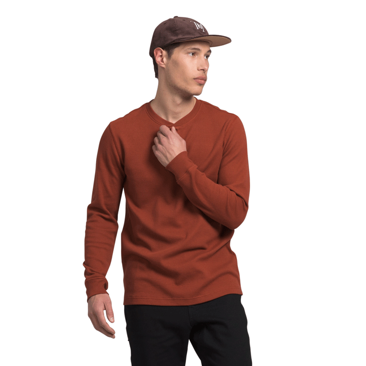 The North Face Waffle L S Henley Mens Mountain Sports