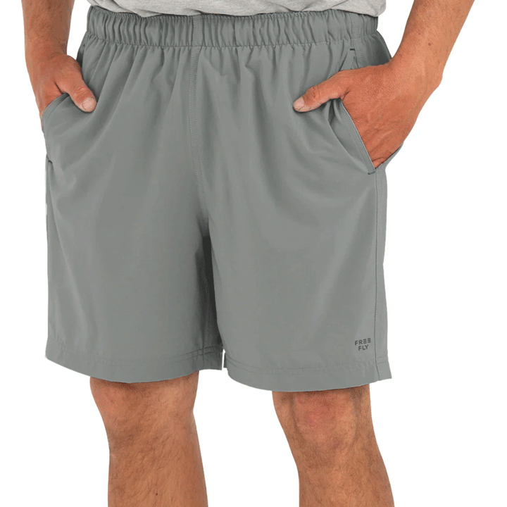 Men's Breeze 6" Short-Shorts-Free Fly-Cement-Mountain Sports