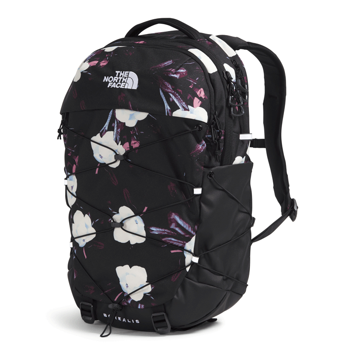 Womens Borealis Backpack-Backpacks-The North Face-TNF Black Winter Flowers Print-Mountain Sports