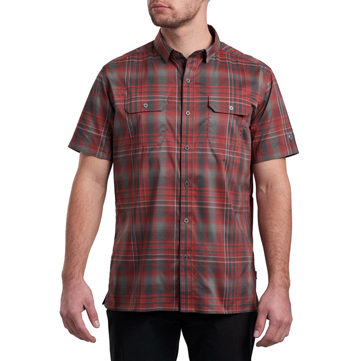 Mens Response Short Sleeve Shirt-Short Sleeve Shirts-Kuhl-Molten Rock-Mountain Sports
