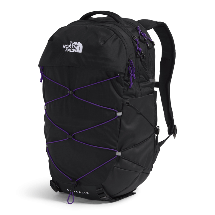 Womens Borealis Backpack-Backpacks-The North Face-TNF Black/Peak Purple-Mountain Sports