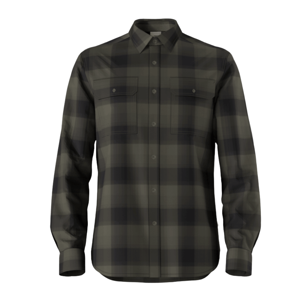 Mens Arroyo Flannel Shirt-Flannel Shirts-The North Face-New Taupe Green TNF Shadow SM Plaid-Mountain Sports