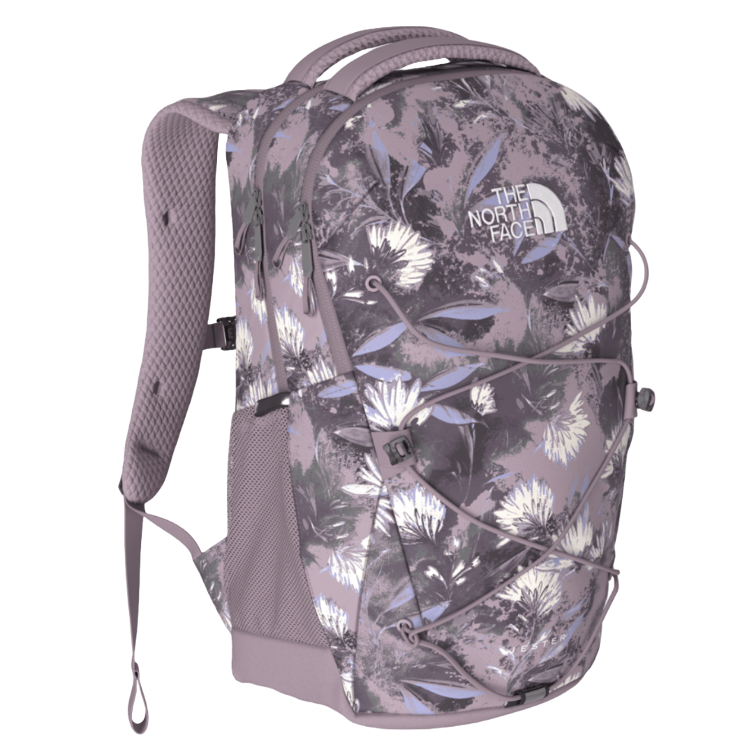 Womens Jester Backpack-Backpacks-The North Face-Ashen Purple Prairie Flowers Print/Ashen Purple-Mountain Sports