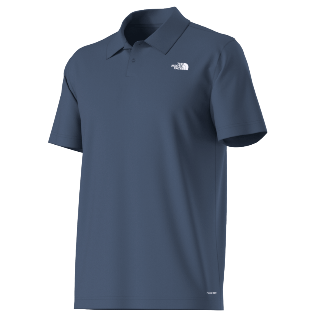 Mens Adventure Polo-Shirts-The North Face-Shady Blue-Mountain Sports