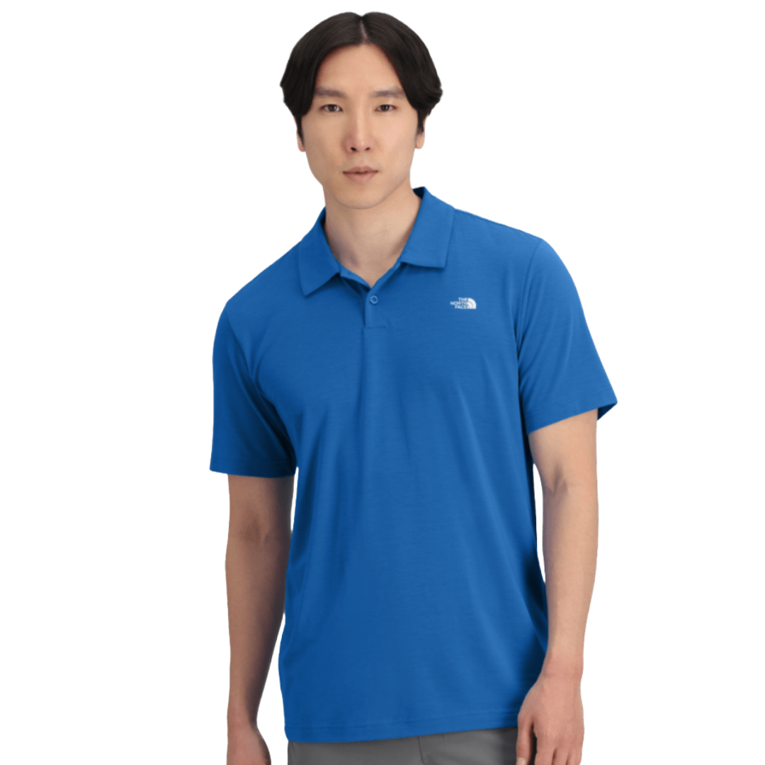 Mens Adventure Polo-Shirts-The North Face-Hero Blue-Mountain Sports