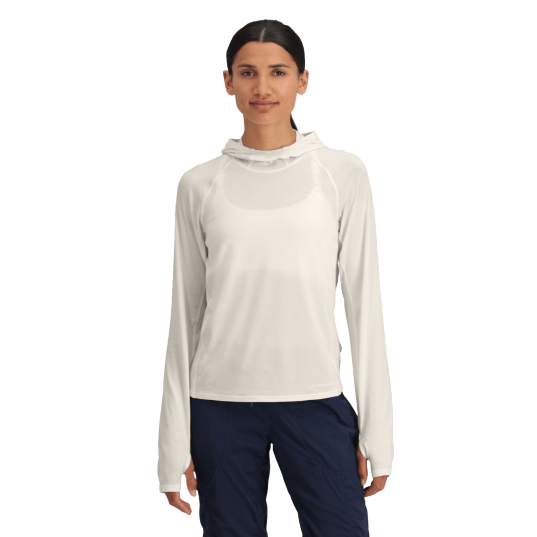 Womens Adventure Sun Hoodie-Sun Hoodies-The North Face-White Dune-Mountain Sports