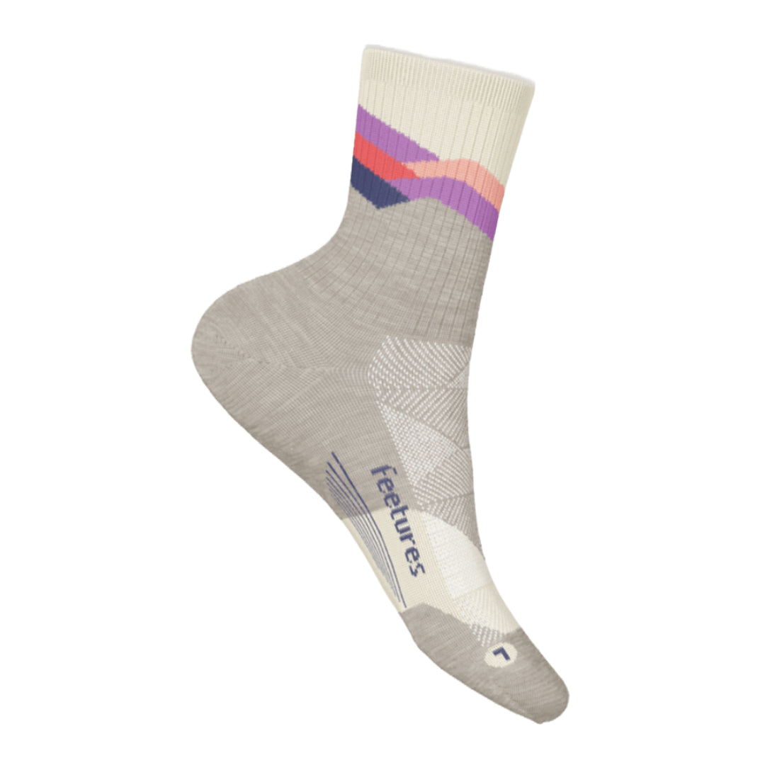 Trail Mini Crew Max Cushion Socks-Socks & Underwear-Feetures-Mountain High Cream-Mountain Sports