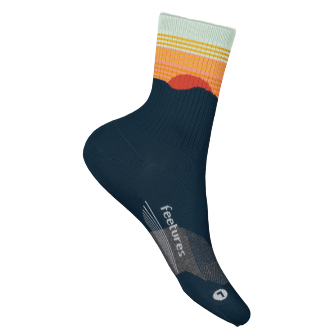 Trail Mini Crew Max Cushion Socks-Socks & Underwear-Feetures-Table Rock Navy-Mountain Sports