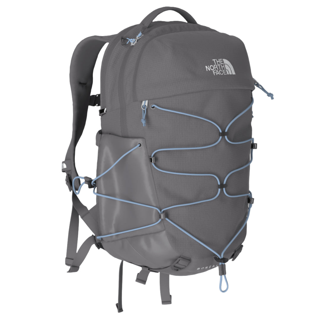 Womens Borealis Backpack-Backpacks-The North Face-Zinc Grey Dark Heather/Powder Blue-NPF-Mountain Sports