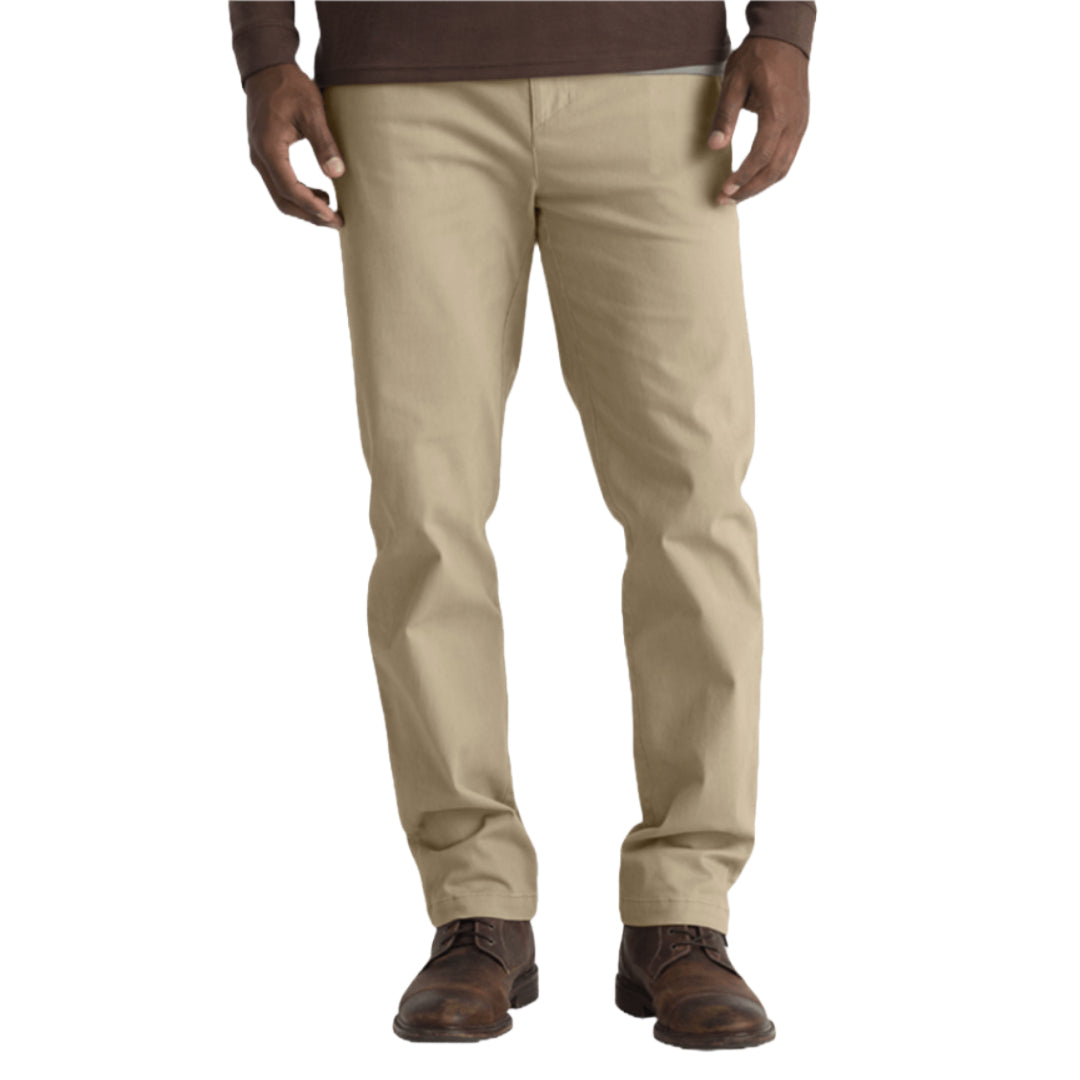 Mens Anchor Chino Pant-Pants-Free Fly-Dark Khaki-Mountain Sports