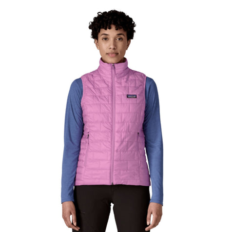 Womens Nano Puff Vest-Vests-Patagonia-Brisk Purple-Mountain Sports