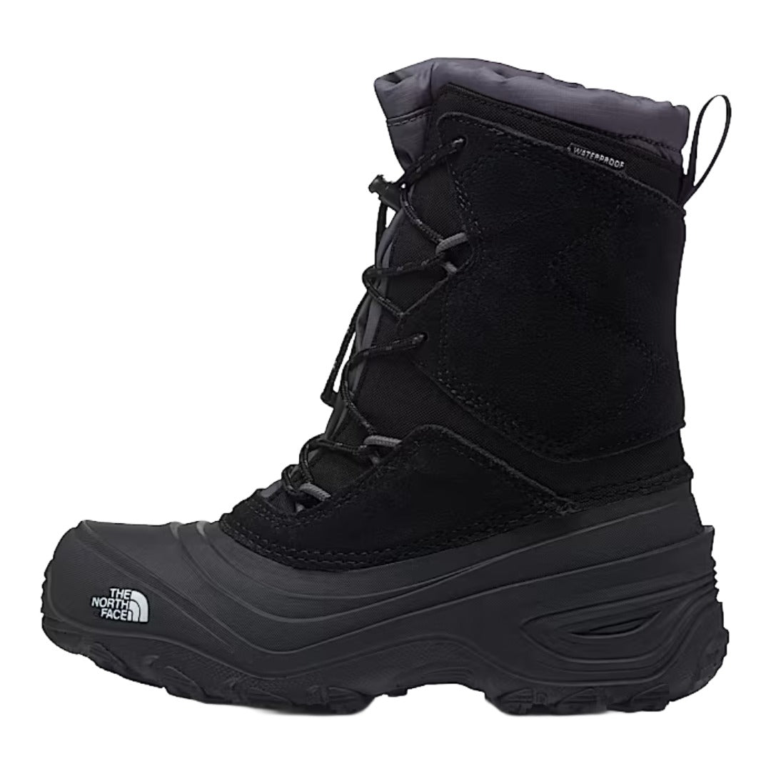 Youth Alpenglow V Waterproof Boot-Boots-The North Face-TNF Black/Vanadis Grey-Mountain Sports