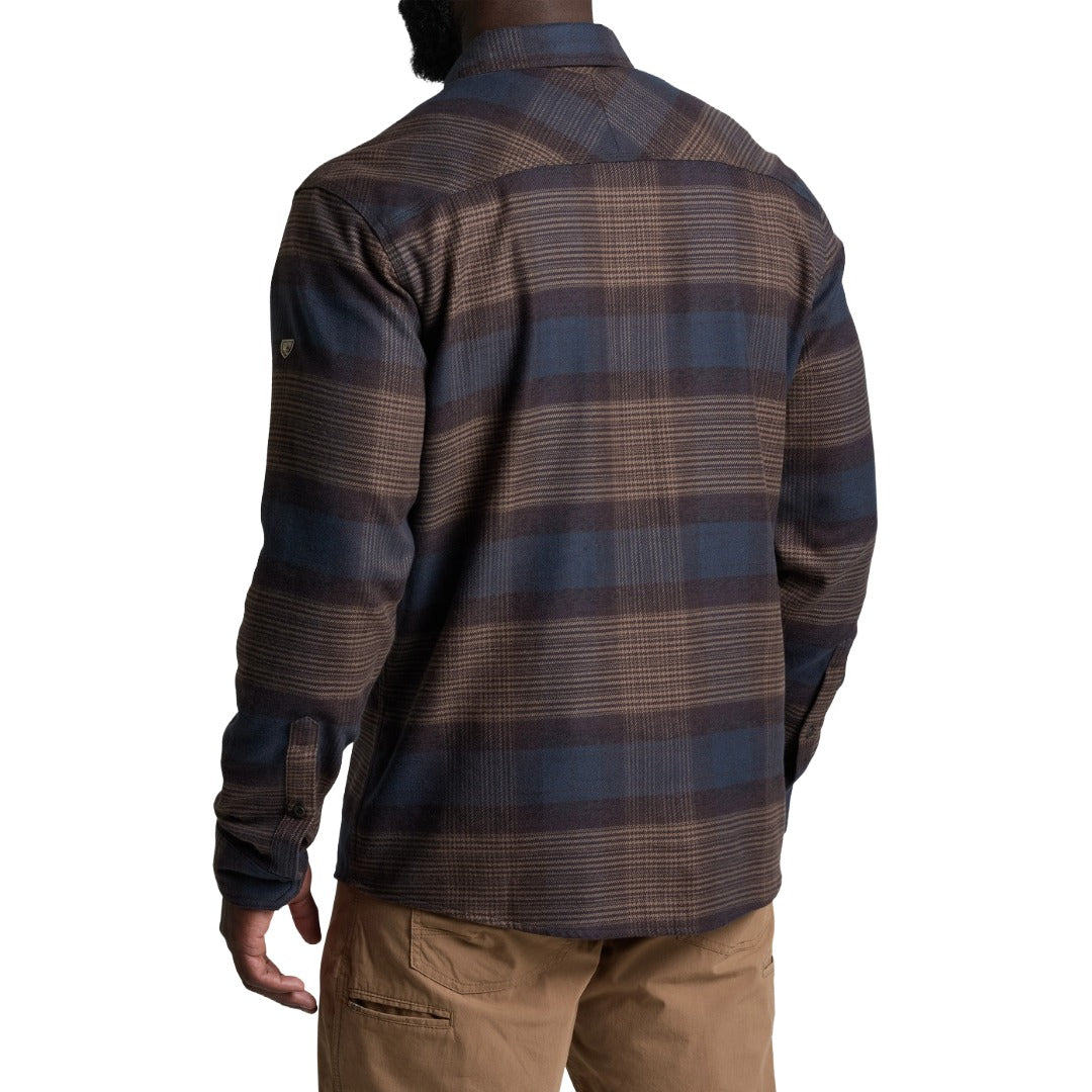 Mens Rydr Flannel LS-Flannel Shirts-Kuhl-Dark Roast-Mountain Sports