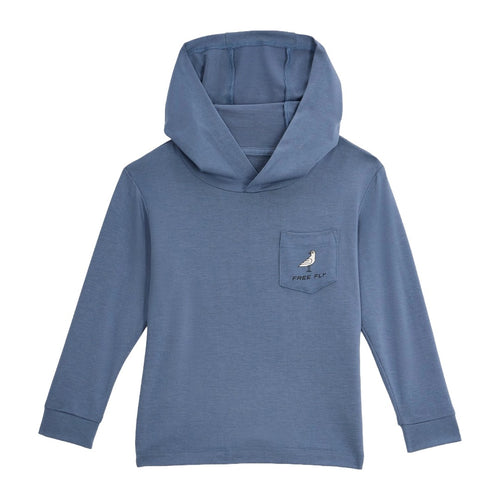 Toddler Bamboo Shade Graphic Hoodie-Hoodies-Free Fly-Born To Roam Pacific Blue-Mountain Sports