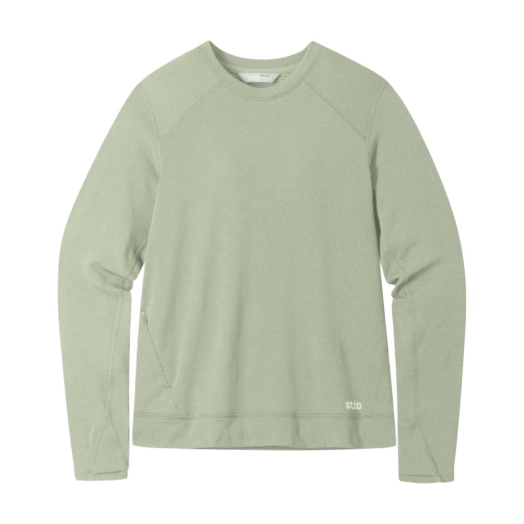 Womens Trax Power Grid Crew-Sweatshirts-Stio-Sage Flats-Mountain Sports