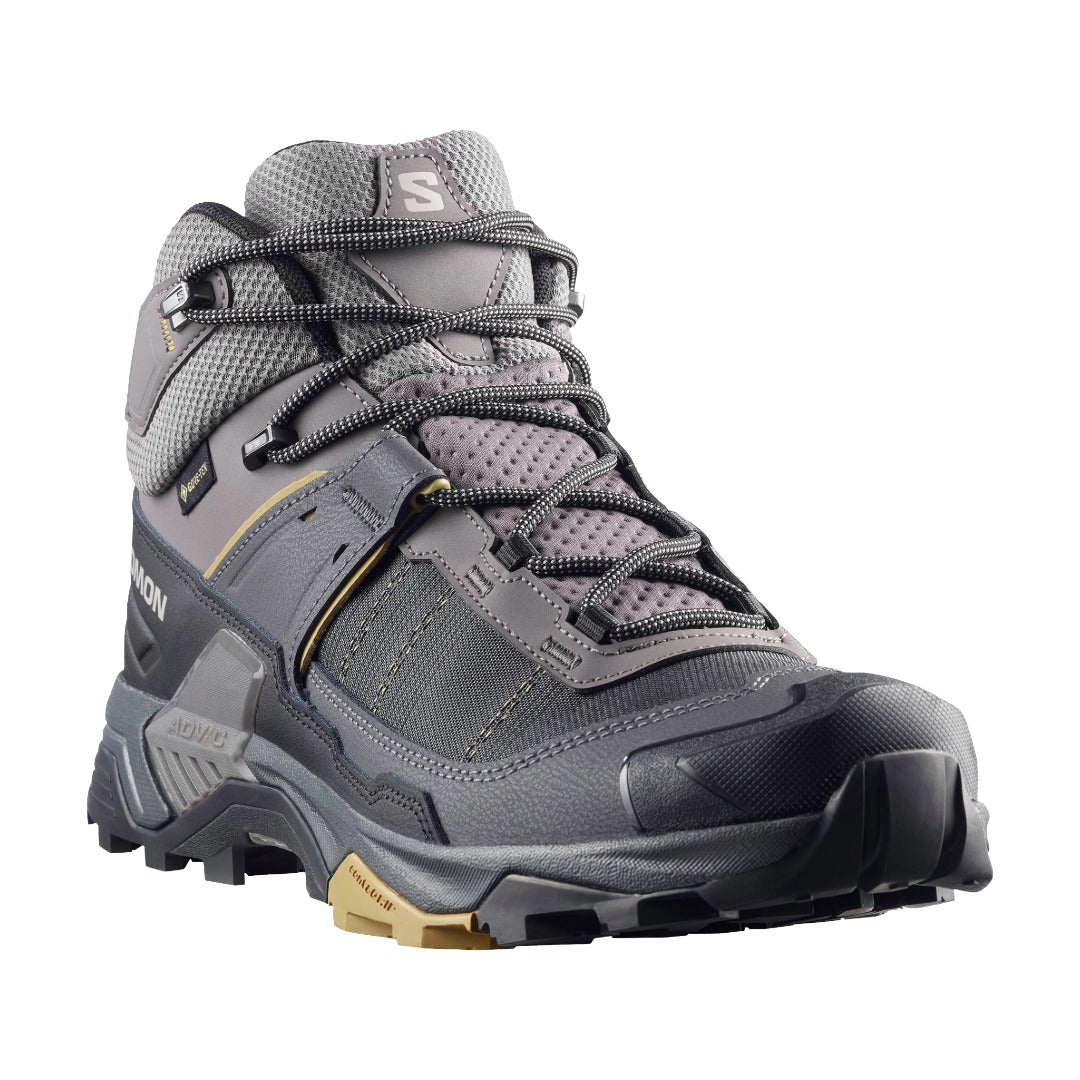 Mens X Ultra 5 Mid GTX Boot-Hiking Boots-Salomon-Asphalt / Castlerock / Burnt Ochre-Mountain Sports