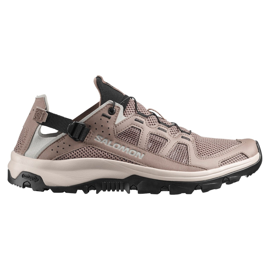 Mens Techamphibian 5-Trail Running Shoes-Salomon-Walnut / Wrought Iron-Mountain Sports