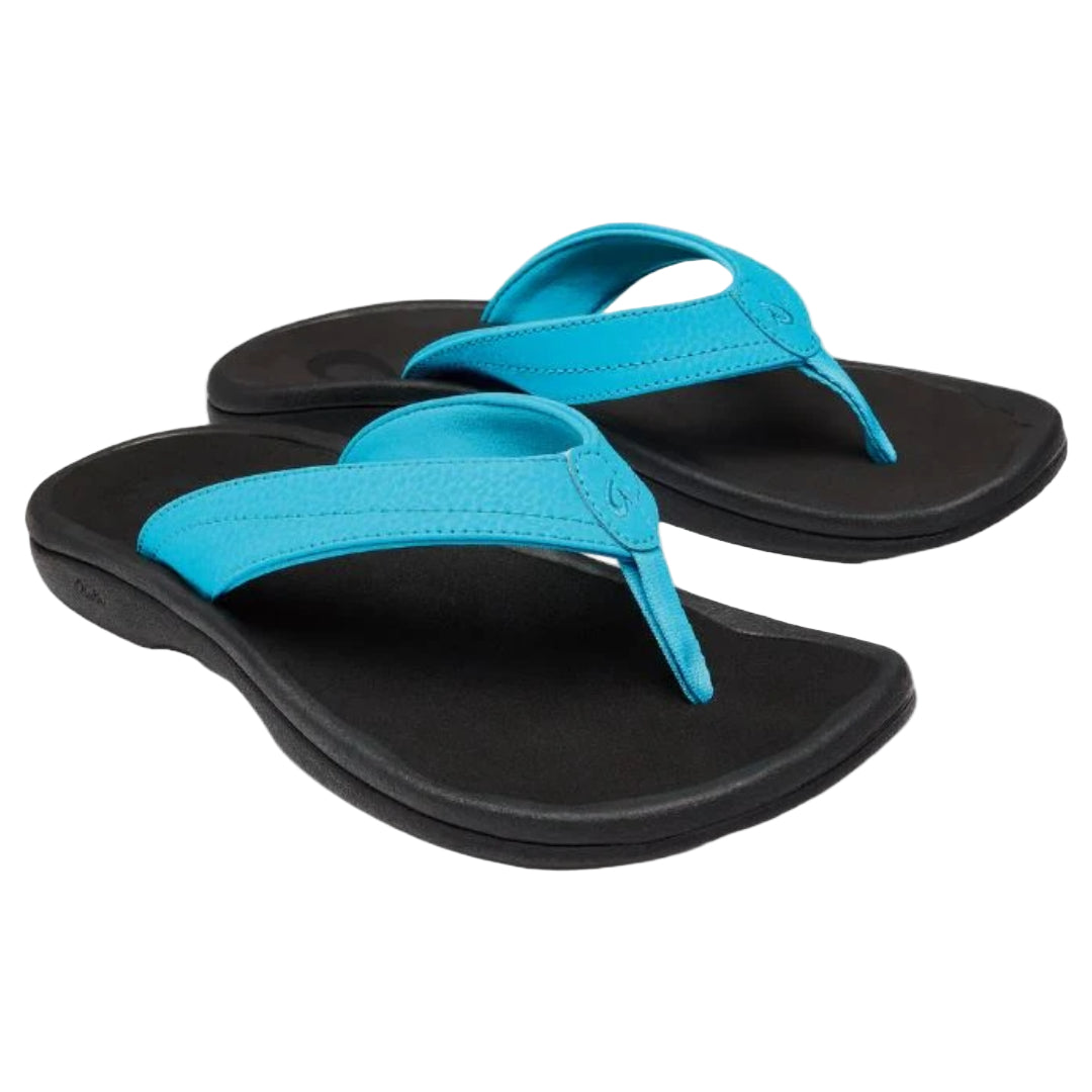 Womens 'Ohana Sandal-Sandals-Olukai-Turquoise/Onyx-Mountain Sports