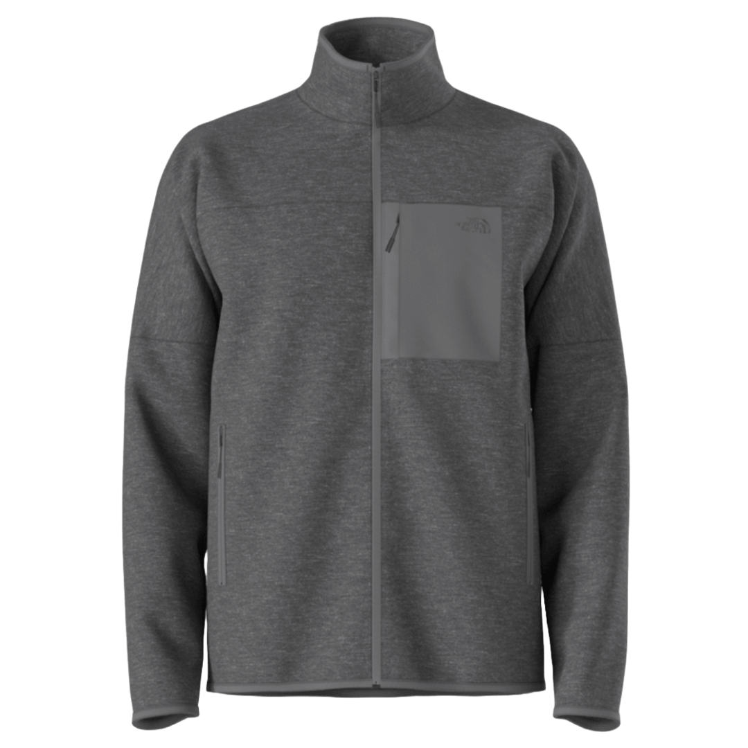 Mens Front Range Fleece Jacket-Jackets-The North Face-Smoked Pearl Heather-Mountain Sports