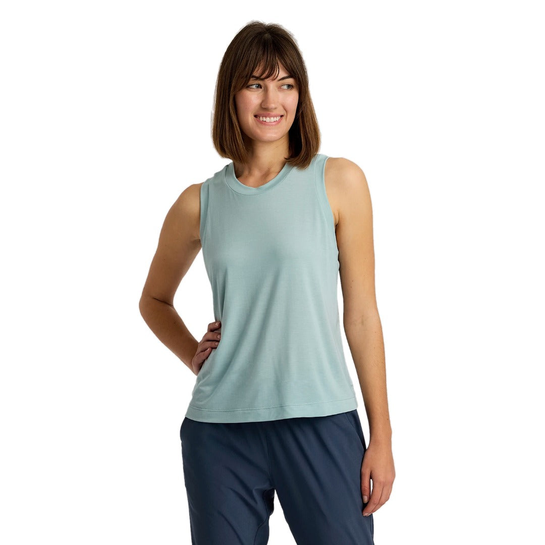 Womens Elevate Lightweight Tank-Tank Tops-Free Fly-Ocean Mist-Mountain Sports