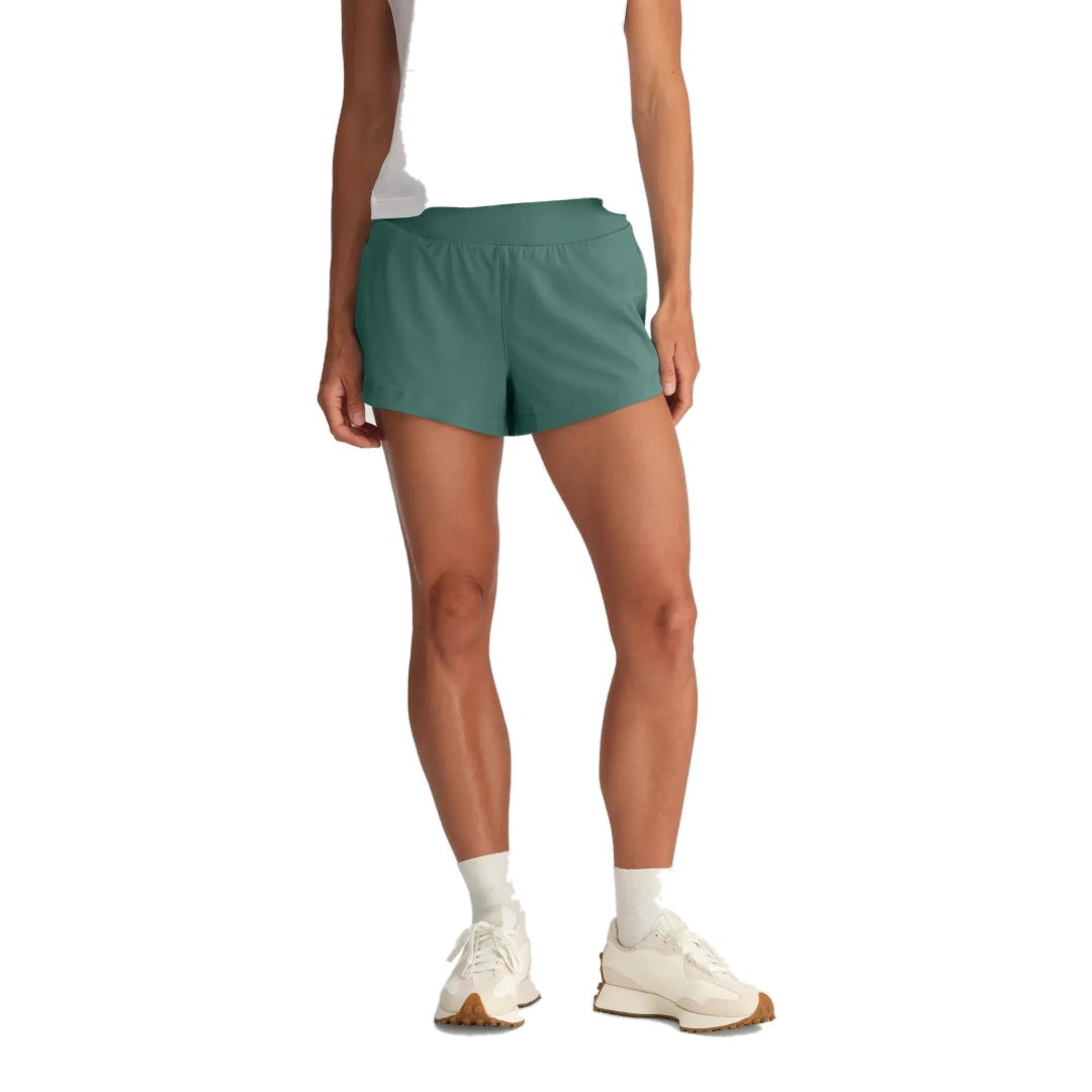 Womens Bamboo Lined Active Breeze 3" Short-Shorts-Free Fly-Sea Pine-Mountain Sports