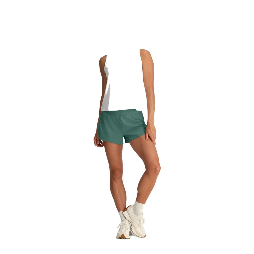 Womens Bamboo Lined Active Breeze 3" Short-Shorts-Free Fly-Sea Pine-Mountain Sports